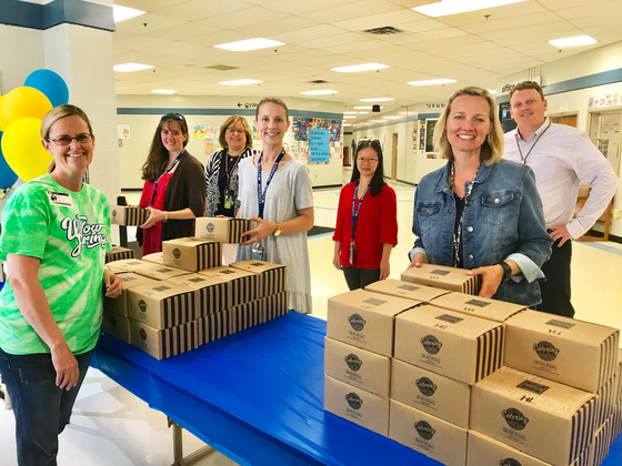 Teacher Appreciation Lunch with fifth grade
