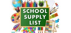 school supply lists