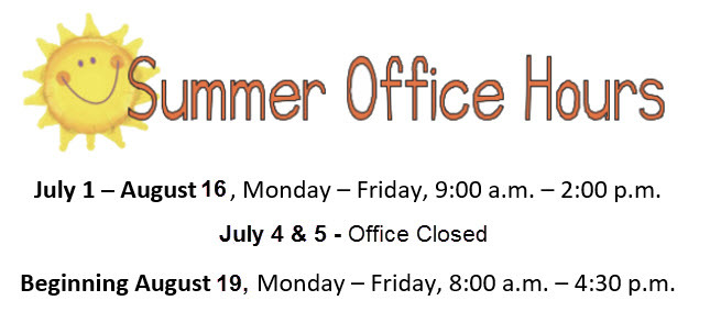 Summer Office Hours