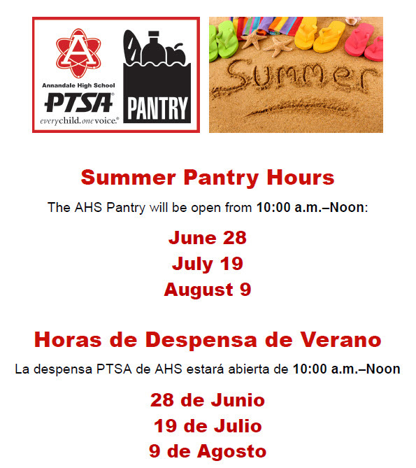 Summer Pantry Hours