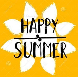 yellow flower with happy summer 