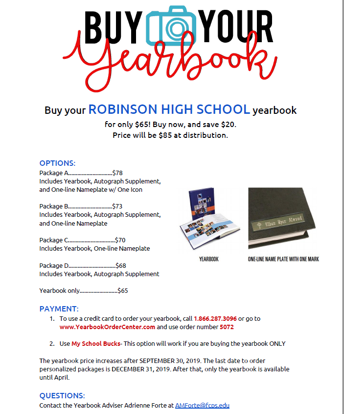 HS Yearbook Order Form