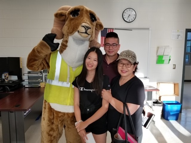 Rocky welcomes our new RR student and family
