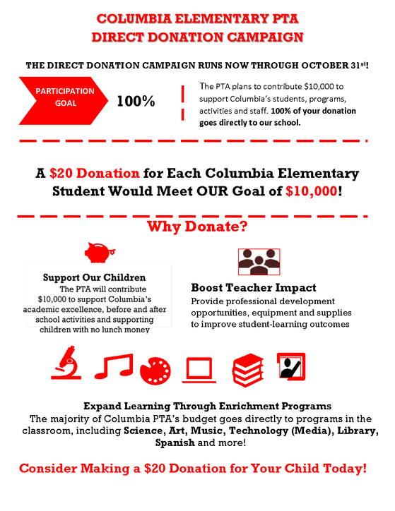 Columbia PTA Flyer
