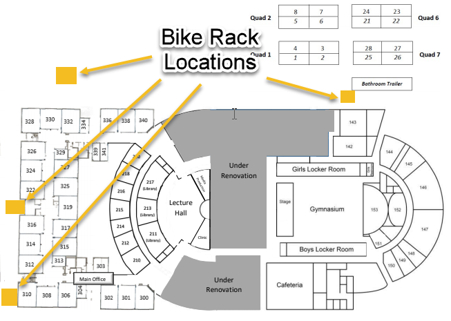 Bike rack map