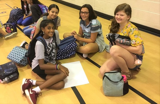 older students in the gym