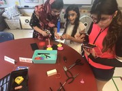 Cameron ES students creating in maker space
