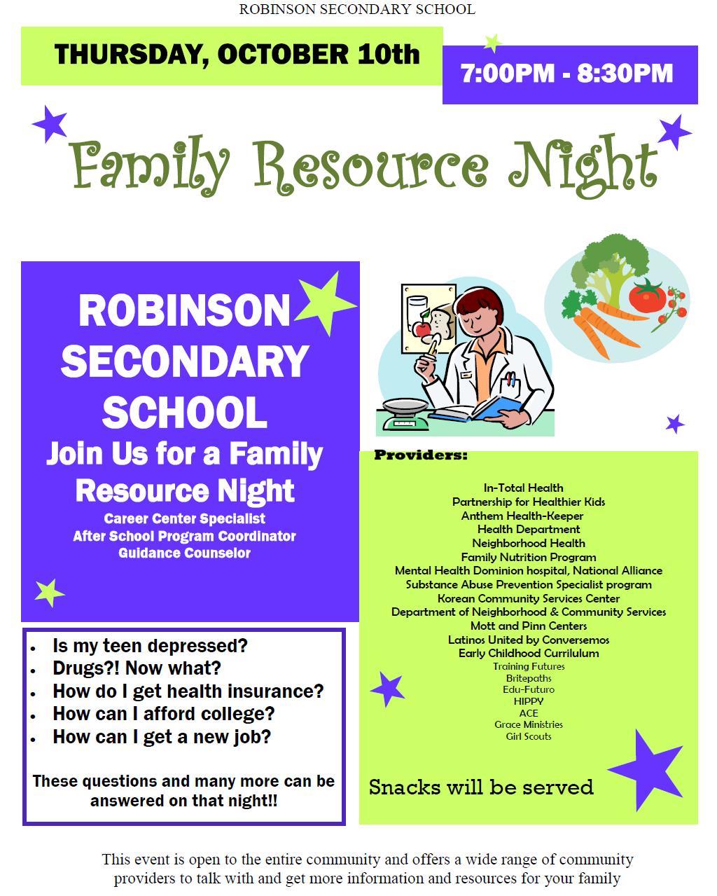 Robinson Resource Meeting