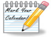 Mark your calendar