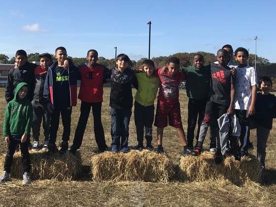 Photo of students on field day