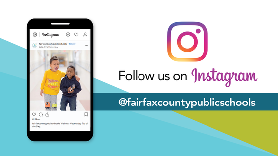 #TeacherTuesday promo: Follow us on Instagram @fairfaxcountypublicschools.