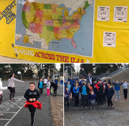 A collage shows the Run Club US map display as well as photos from Run Club.