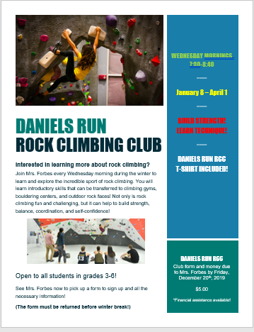 rock climbing