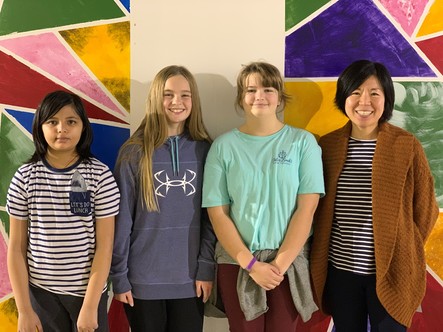 A lunch Students of the Month