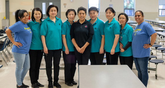 Brookfield ES cafeteria staff.