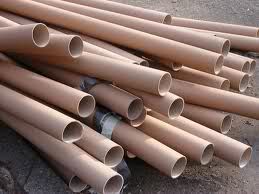 An image shows empter wrapping paper tubes