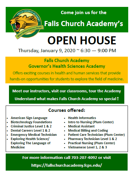 Falls Church Academy Open House
