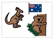 graphic of Australian wildlife