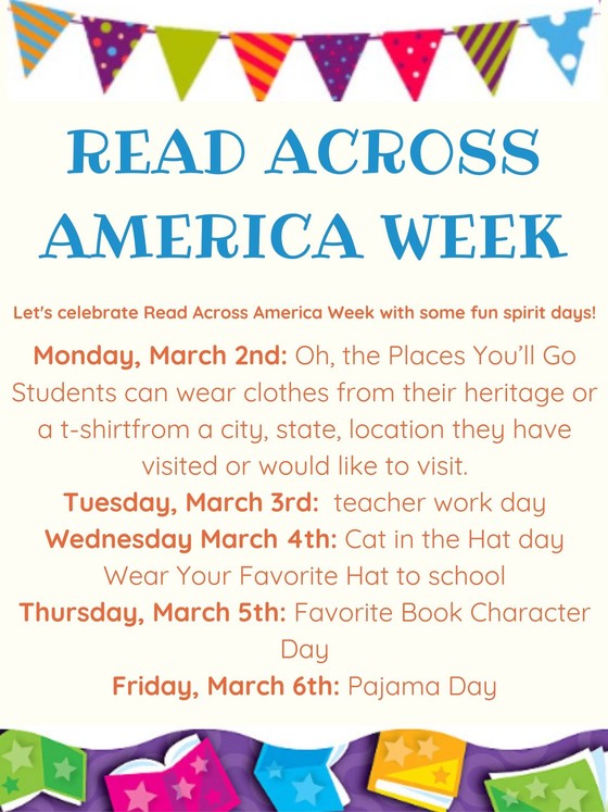Read Across America Week Schedule