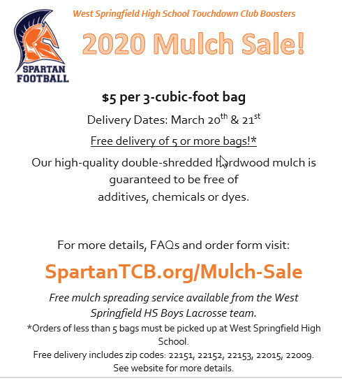 WSHS 2020 Mulch Sale