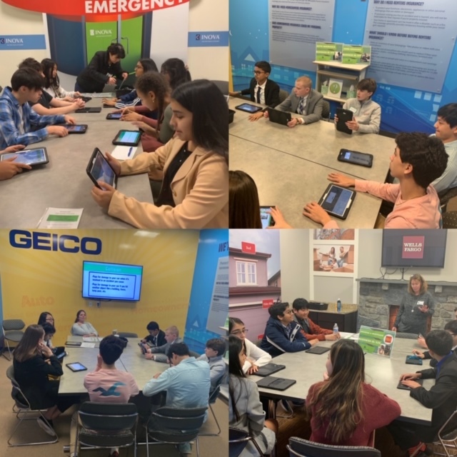 8th Grade Students in Finance Park Field Trip