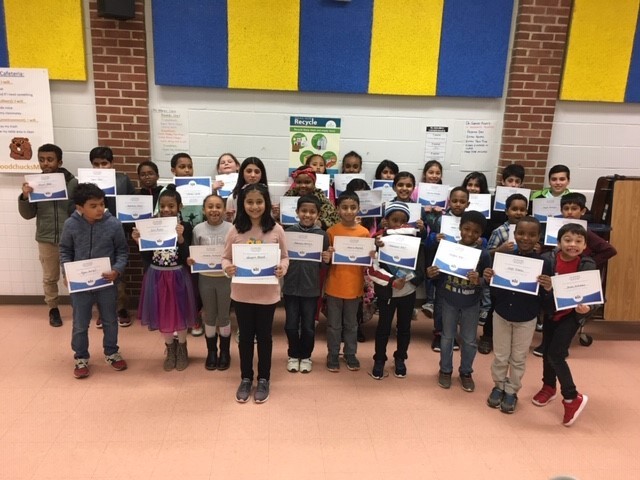 Photo of the Spelling Bee participants