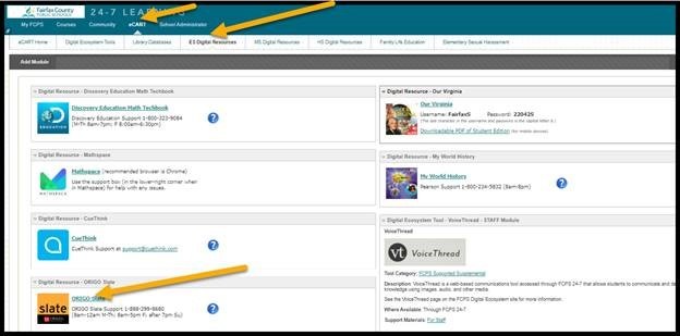 How to Access ORIGO in FCPS 24_7