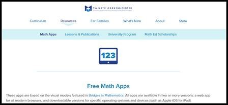 The Math Learning Center- Free Math Apps