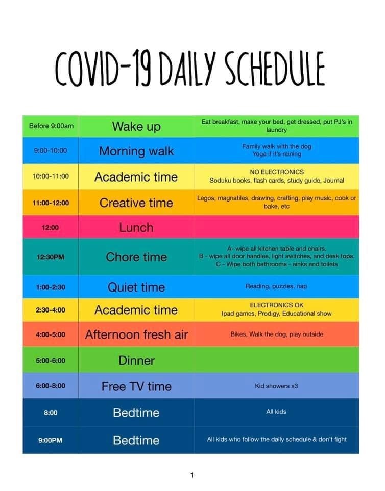 Daily Schedule
