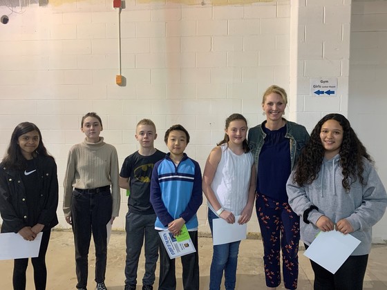 February Students of the Month with Dr. Goodloe