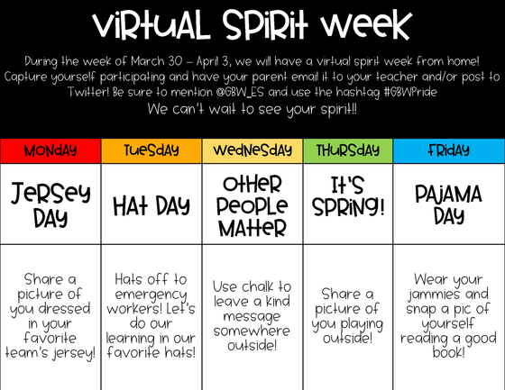 virtual spirit days