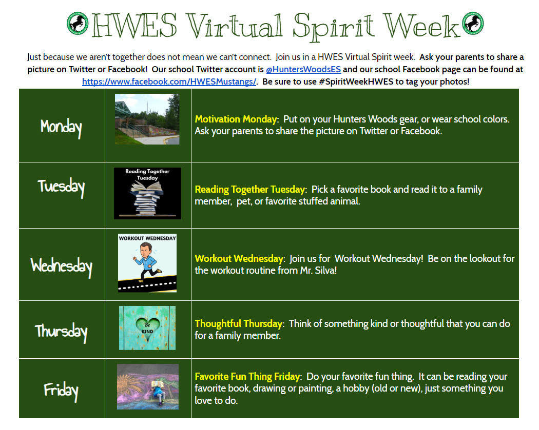 3.29 virtual spirit week