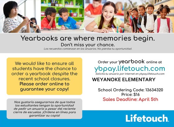Lifetouch yearbook flyer