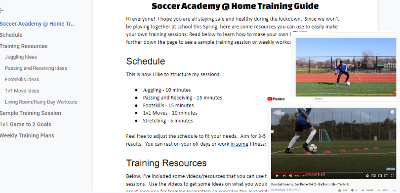 soccer at home image