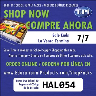 2020-2021 School Supply Packs English & Spanish