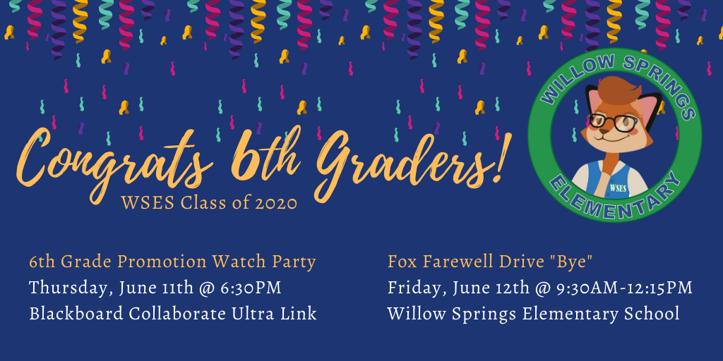 6th Grade Events Flyer