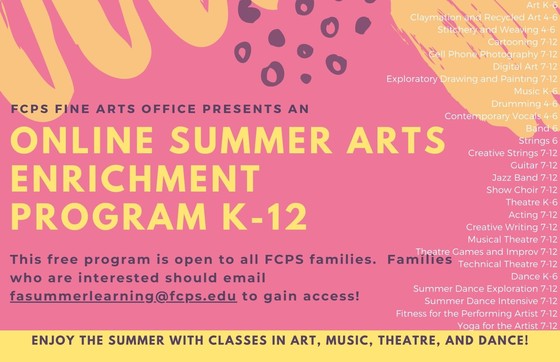 FCPS Summer Arts Enrichment 