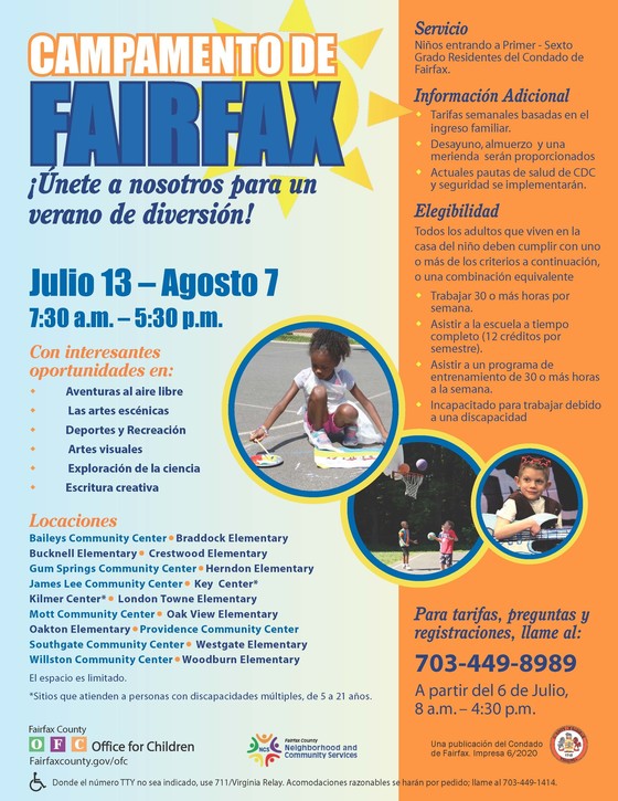 Camp fairfaxSpanish