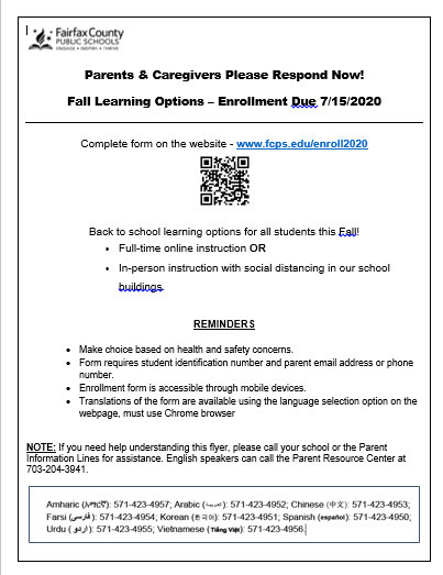 Fall Learning Options