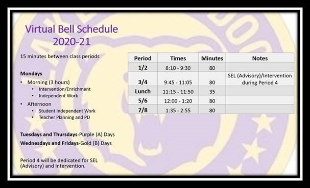 2020-21 Bell Schedule 