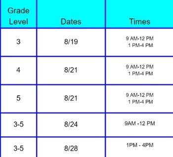 Laptop Distribution Schedule