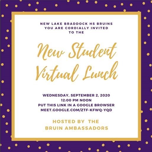 new student virtual lunch