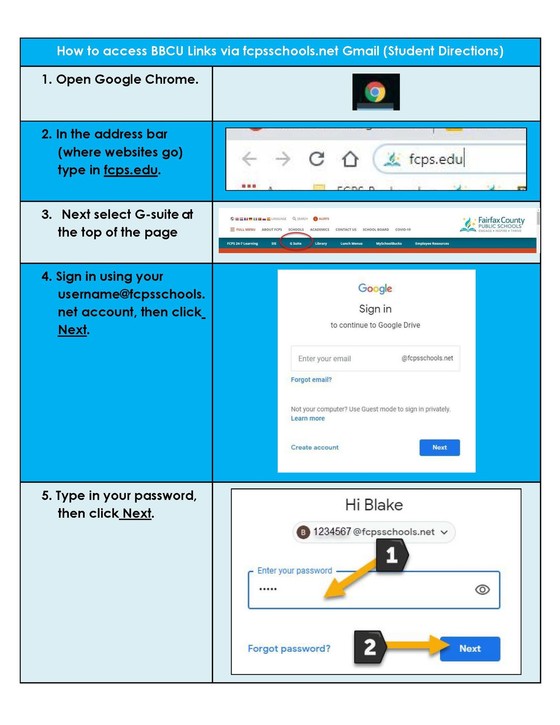 blackboard login fcps