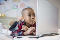 Picture of boy with laptop