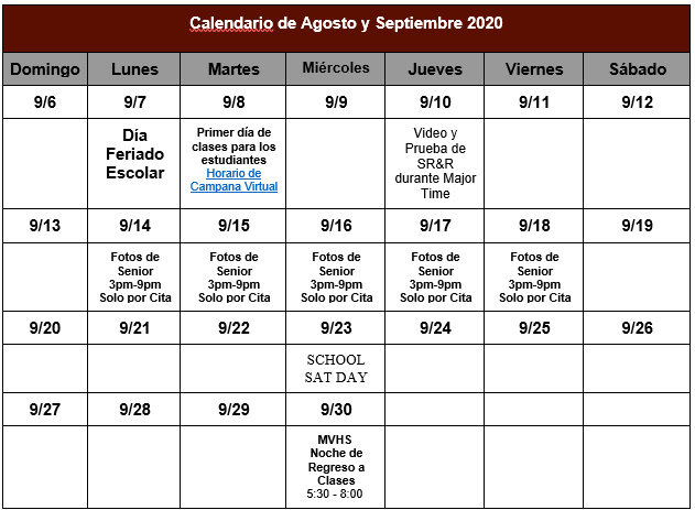 2 Spanish calendar