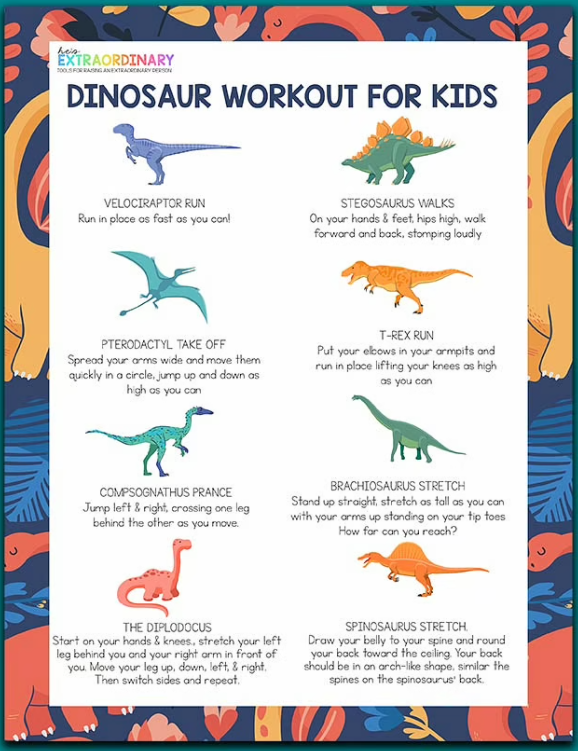 Dinosaur Workout for Kids