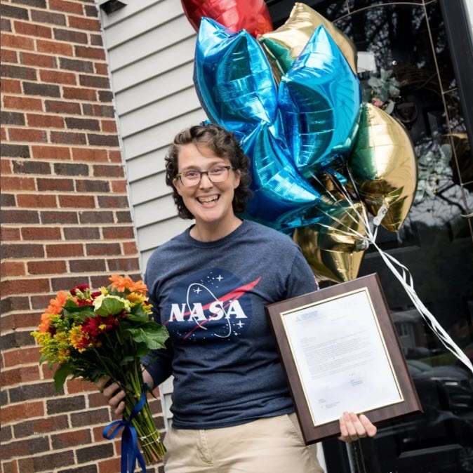 Lisa Rode, a sixth grade teacher at King's Glen ES, was surprised to learn she was named Virginia’s Region 4 Teacher of the Year.