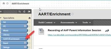 AART 24-7 Learning  - Where to find recordings