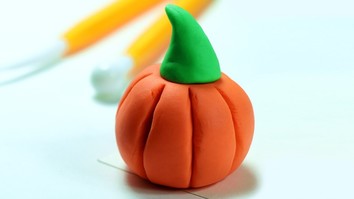 clay pumpkin