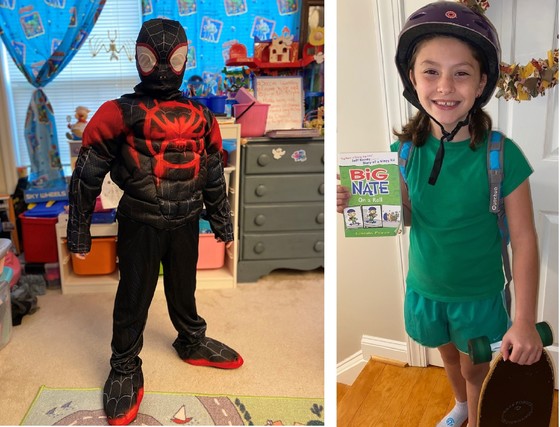 students in costumes